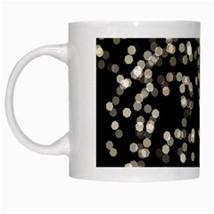 Christmas Bokeh Lights Background White Mug