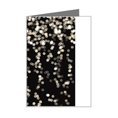 Christmas Bokeh Lights Background Mini Greeting Card by Amaryn4rt