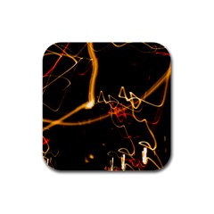 Abstract Rubber Square Coaster (4 Pack) by Amaryn4rt