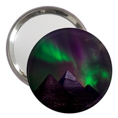 Fantasy Pyramid Mystic Space Aurora 3  Handbag Mirrors by Grandong