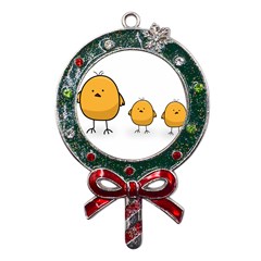 Chick Easter Cute Fun Spring Metal X mas Lollipop With Crystal Ornament by Ndabl3x