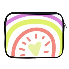 Rainbow Boho Colors Pastel Heart Apple Ipad 2/3/4 Zipper Cases by Ndabl3x
