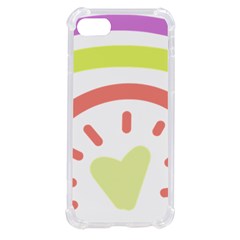 Rainbow Boho Colors Pastel Heart Iphone Se