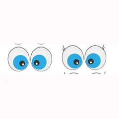 Eyes Comic Cartoon Fun Funny Toon Large Bar Mat by Ndabl3x