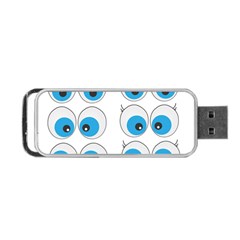 Eyes Comic Cartoon Fun Funny Toon Portable Usb Flash (two Sides) by Ndabl3x