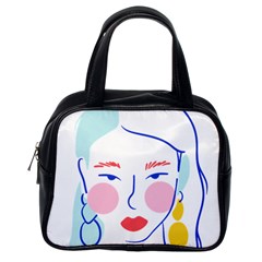 Art Womens Lovers Classic Handbag (one Side) by Ndabl3x