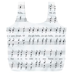 Jingle Bells Song Christmas Carol Full Print Recycle Bag (XXL)