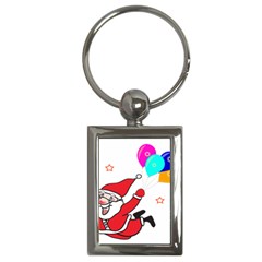 Nicholas Santa Claus Balloons Stars Key Chain (rectangle) by Ndabl3x