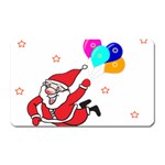 Nicholas Santa Claus Balloons Stars Magnet (Rectangular) Front