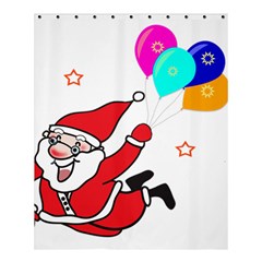 Nicholas Santa Claus Balloons Stars Shower Curtain 60  X 72  (medium) 