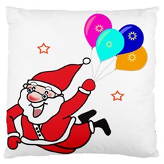 Nicholas Santa Claus Balloons Stars Standard Premium Plush Fleece Cushion Case (one Side) by Ndabl3x