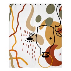 Abstract Bull Art Design Shower Curtain 60  X 72  (medium)  by Ndabl3x