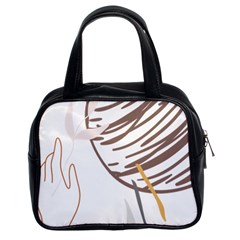 Abstract Hand Vine Lines Drawing Classic Handbag (two Sides) by Ndabl3x