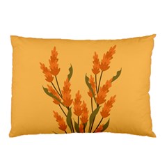 Yellow Flowers Flowers Watercolor Pillow Case by Grandong