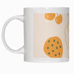 Cherries Flower Leaves Floral White Mug by Grandong