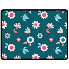 Cute Flowers Seamless Model Spring Two Sides Fleece Blanket (large) by Grandong
