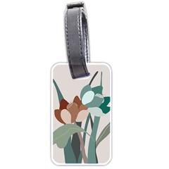 Flowers Plants Leaves Foliage Luggage Tag (one Side) by Grandong