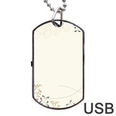 Background Pattern Template Texture Nature Dog Tag Usb Flash (one Side) by Grandong