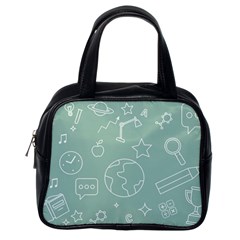 Board Chalk School Earth Book Classic Handbag (one Side)