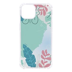 Plants Leaves Border Frame Iphone 13 Tpu Uv Print Case