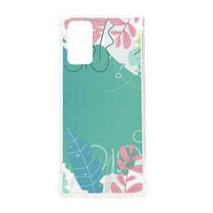 Plant Leaves Border Frame Samsung Galaxy Note 20 Tpu Uv Case by Grandong