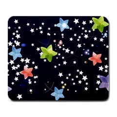 Abstract Eart Cover Blue Gift Large Mousepad by Grandong