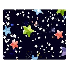 Abstract Eart Cover Blue Gift Two Sides Premium Plush Fleece Blanket (large) by Grandong