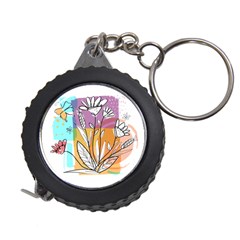 Flower Leaves Foliage Grass Doodle Measuring Tape by Grandong