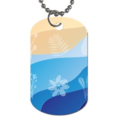 Flower Branch Corolla Wreath Lease Art Dog Tag (one Side) by Grandong