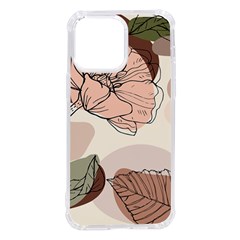 Abstract Flower Leaves Pattern Iphone 14 Pro Max Tpu Uv Print Case