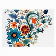 Flowers Scrapbook Decorate Large Glasses Cloth (2 Sides) by Grandong