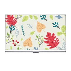 Leaves Plants Background Branches Business Card Holder by Grandong
