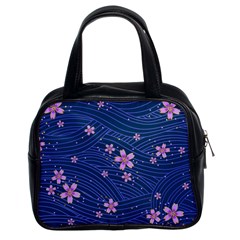 Flowers Floral Background Classic Handbag (two Sides)