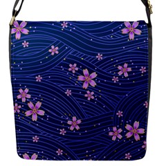 Flowers Floral Background Flap Closure Messenger Bag (s)