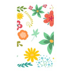 Flowers Leaves Background Floral Memory Card Reader (rectangular)