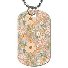 Floral Flowers Bloom Blossom Art Dog Tag (one Side)