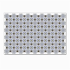 Flower Branch Corolla Wreath Lease Pattern Postcards 5  X 7  (pkg Of 10) by Grandong