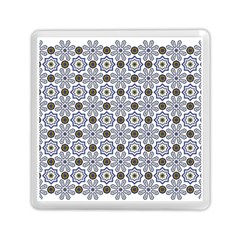 Flower Branch Corolla Wreath Lease Pattern Memory Card Reader (square) by Grandong