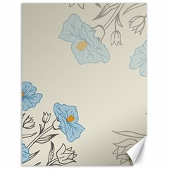 Digital Paper Flowers Background Canvas 18  x 24 