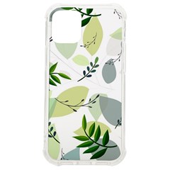 Leaves Foliage Pattern Abstract Iphone 12 Mini Tpu Uv Print Case	 by Grandong