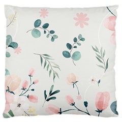 Flower Branch Corolla Wreath Lease Large Premium Plush Fleece Cushion Case (two Sides) by Grandong