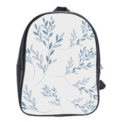 Flowers Floral Design Pattern School Bag (large) by Grandong