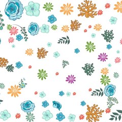 Flower Leaves Background Floral Play Mat (rectangle) by Grandong