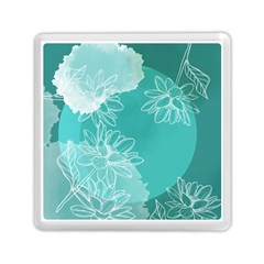 Flowers  Floral Design Background Memory Card Reader (square) by Grandong
