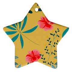 Flowers Petals Leaves Plants Ornament (star)
