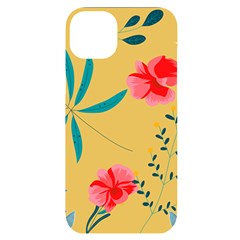 Flowers Petals Leaves Plants Iphone 14 Plus Black Uv Print Case