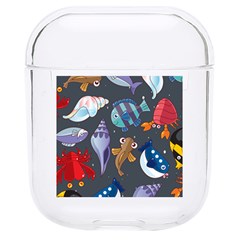 Sea Animals Pattern Wallpaper Fish Hard Pc Airpods 1/2 Case by Grandong