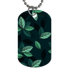 Leaves Foliage Plants Pattern Dog Tag (one Side) by Grandong