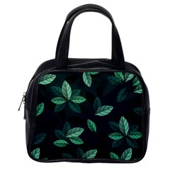 Leaves Foliage Plants Pattern Classic Handbag (one Side)