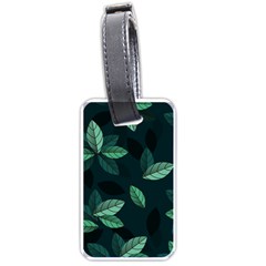 Leaves Foliage Plants Pattern Luggage Tag (one Side) by Grandong